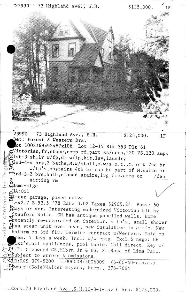          73 HIGHLAND AVENUE picture number 1
   