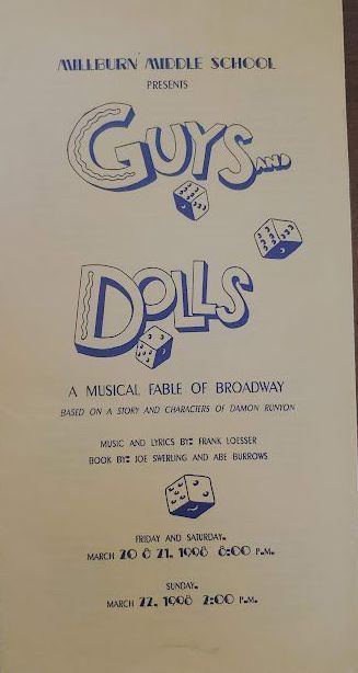          Millburn Middle School Guys and Dolls Program picture number 1
   
