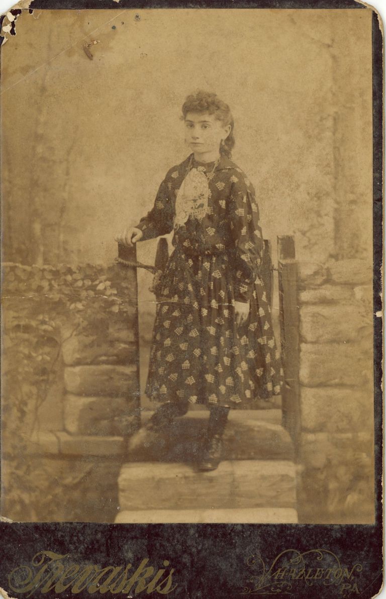          Bosworth: Unidentified Girl Standing by Gate, c. 1884-1900 picture number 1
   