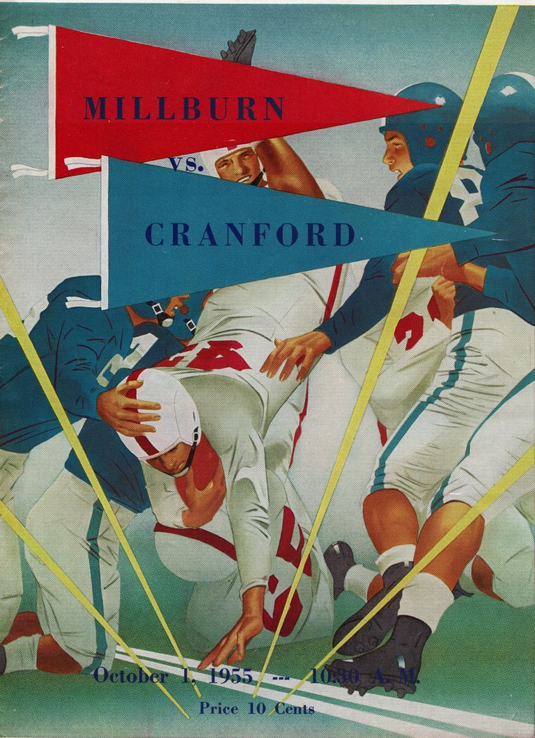          Football: Millburn vs. Cranford, October 1955 Program picture number 1
   