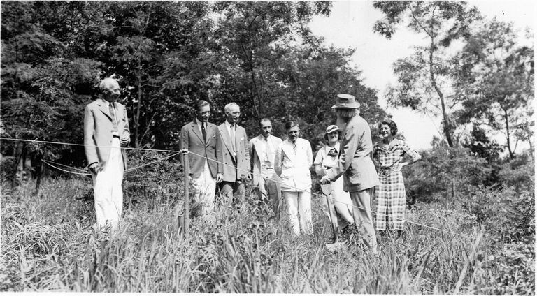          Hartshorn: Stewart Hartshorn at Groundbreaking, July 1935 picture number 1
   