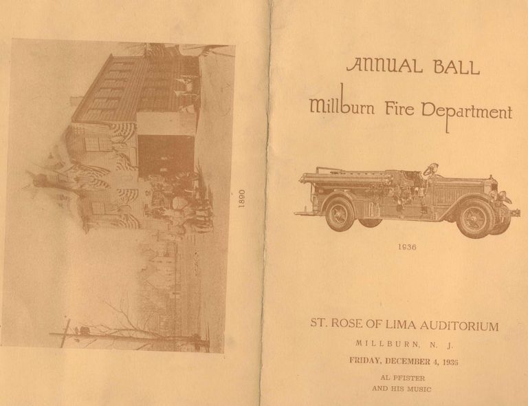          Millburn Fire Department Annual Ball, 1936 Program picture number 1
   