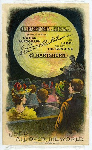          Hartshorn: Self-Acting Shade Rollers Trade Card, 1900 picture number 1
   