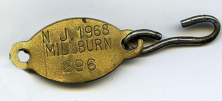          Millburn Township Dog Tag, 1968 picture number 1
   