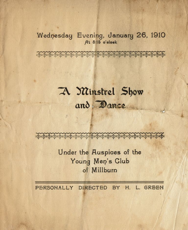          Flanagan: Minstrel Show and Dance Program, 1910 picture number 1
   