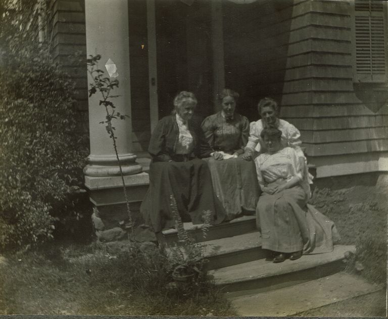          Marshall-Schmidt Album: Women Seated on Front Porch picture number 1
   