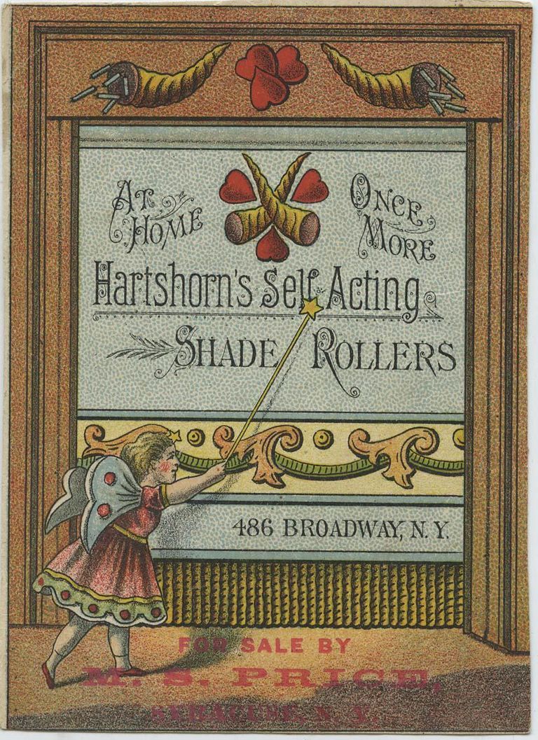          Hartshorn Self-Acting Shade Rollers Trade Card, 1883 picture number 1
   