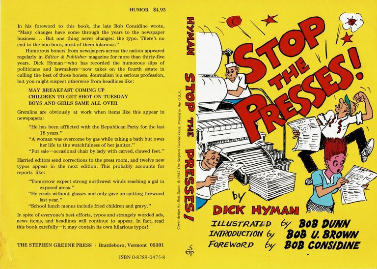          Dunn: Stop the Presses! Book Advertisement, 1982 picture number 1
   