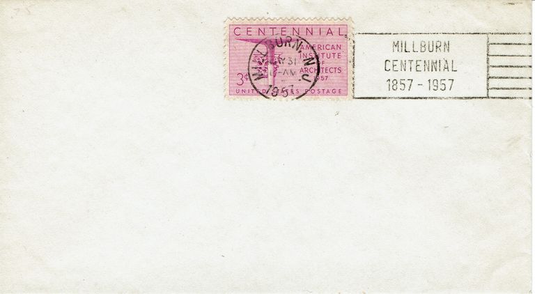          Millburn Centennial: First Day Cover, 1957 picture number 1
   