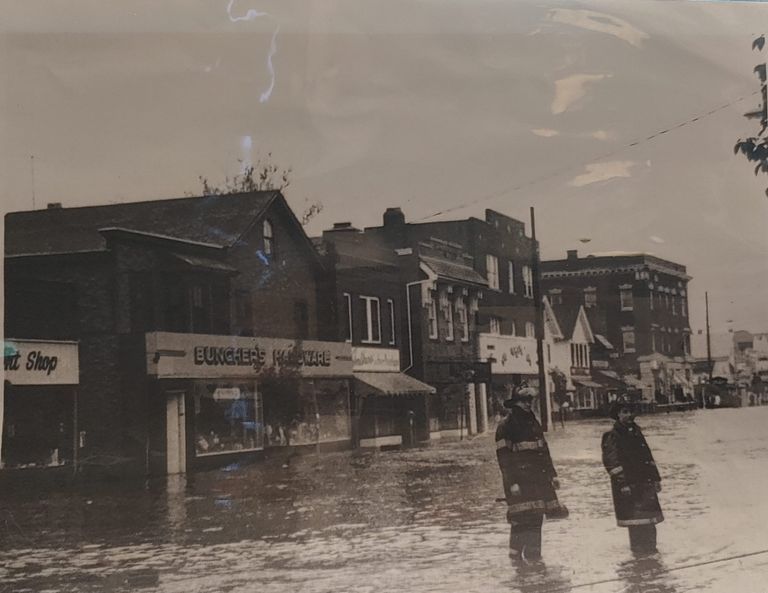          Fire Department: Photograph of flooded Millburn Avenue picture number 1
   
