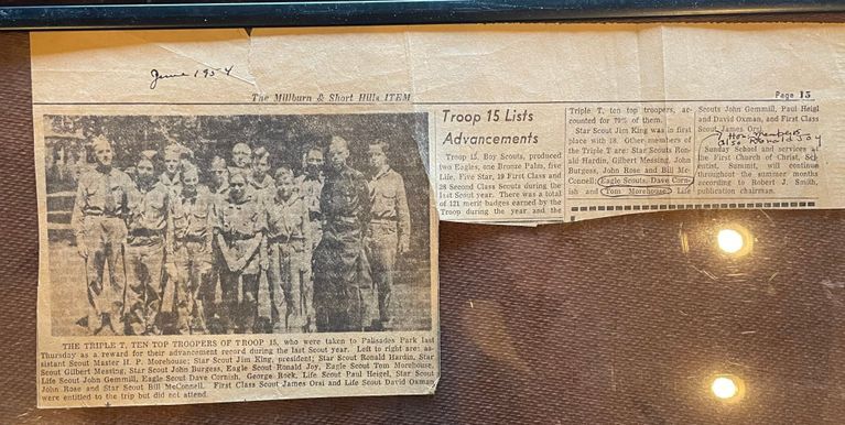          Joy: Ronald Joy with Boy Scout Troop 15, 1954 picture number 1
   