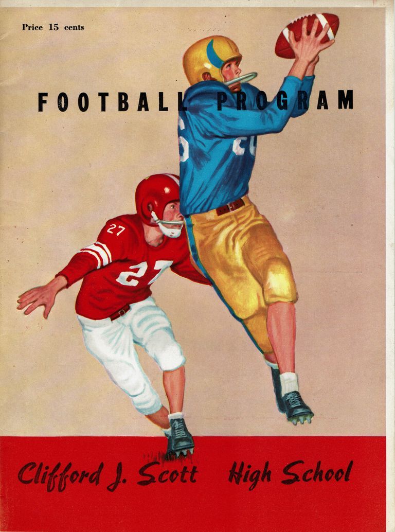          Football: Clifford J. Scott vs. Millburn High School Program, 1960 picture number 1
   