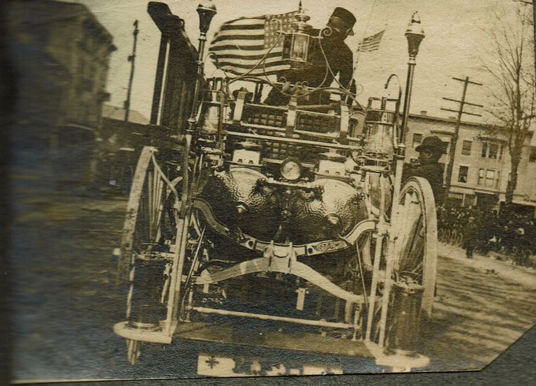          Marshall-Schmidt Album: Man on Early Fire Vehicle picture number 1
   