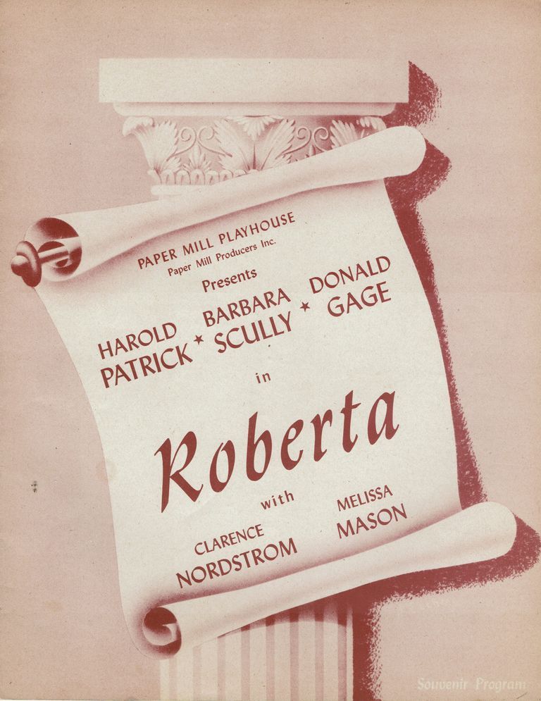          Paper Mill Playhouse Program: Roberta, 1945 picture number 1
   