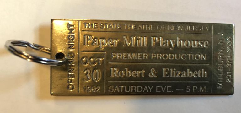          Paper Mill Playhouse: Opening Night Keychain, 1982 picture number 1
   