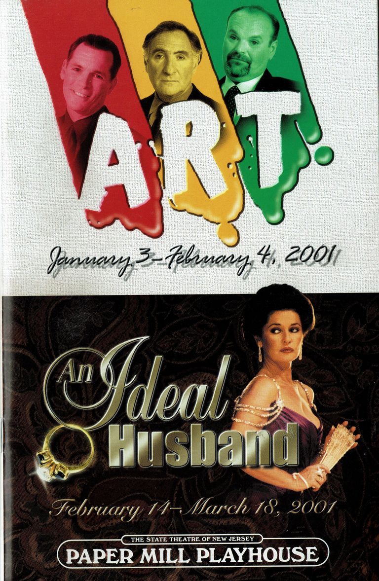          Paper Mill Playhouse Program: Art & An Ideal Husband, 2001 picture number 1
   