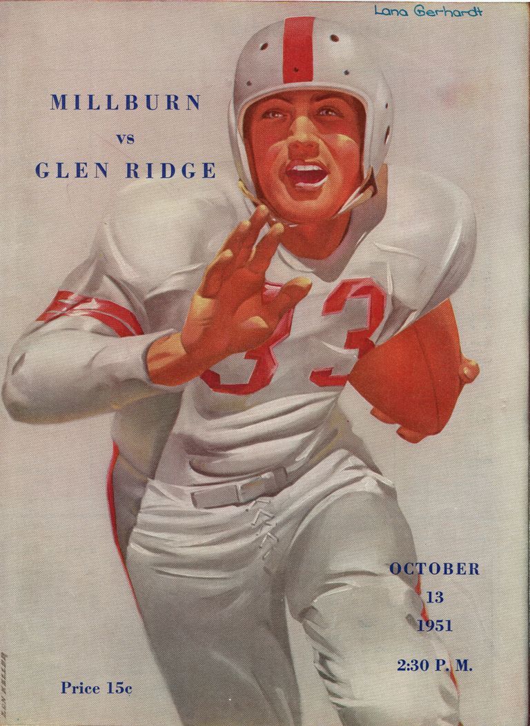          Football: Millburn High School vs. Glen Ridge Program, 1951 picture number 1
   