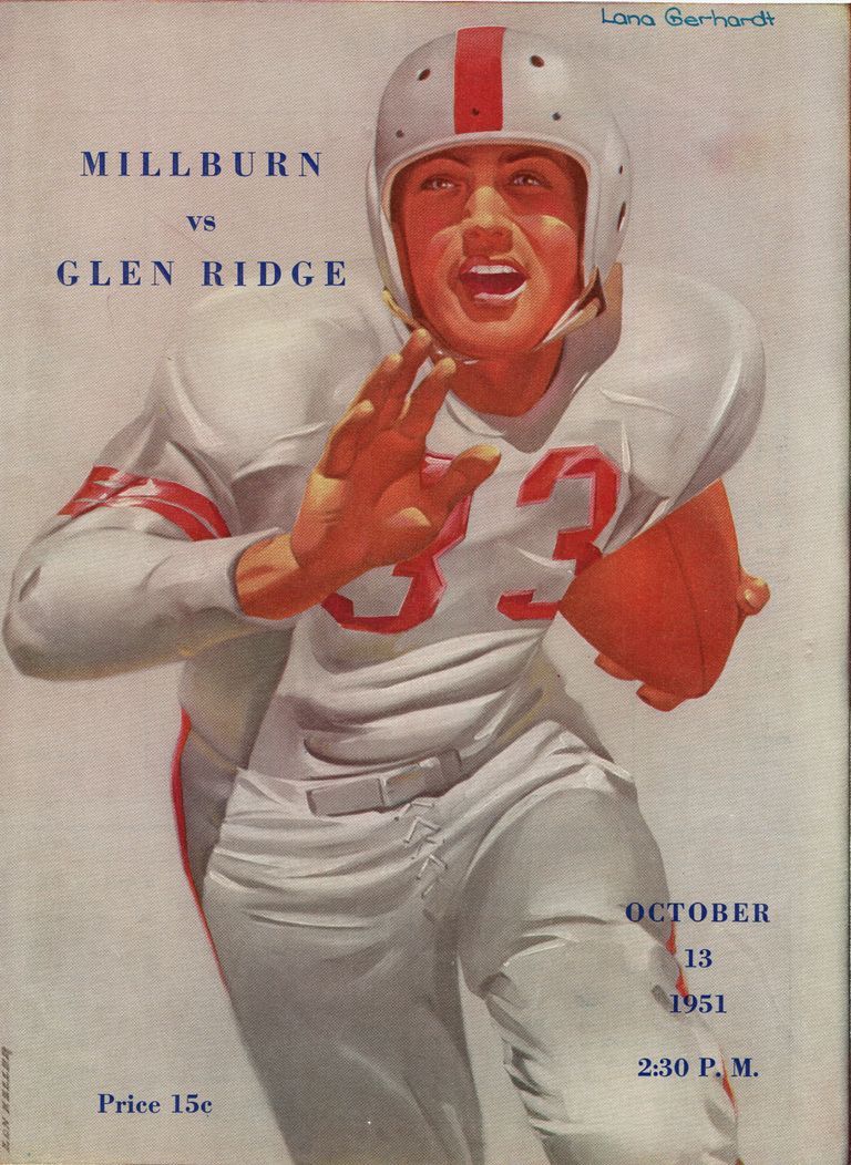          Football: Millburn High School vs. Glen Ridge Program, 1951 picture number 1
   