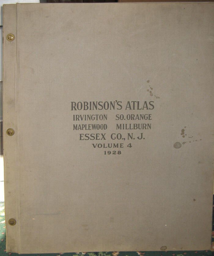          Robinson's Atlas of Irvington, South Orange, Maplewood, and Millburn (1928), Vol. 4 picture number 1
   