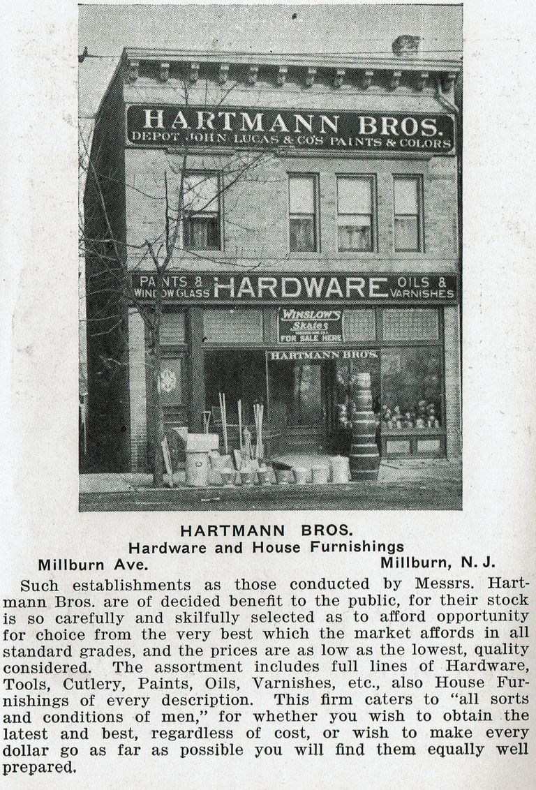          Hartmann Brothers Hardware Store, Millburn Avenue picture number 1
   
