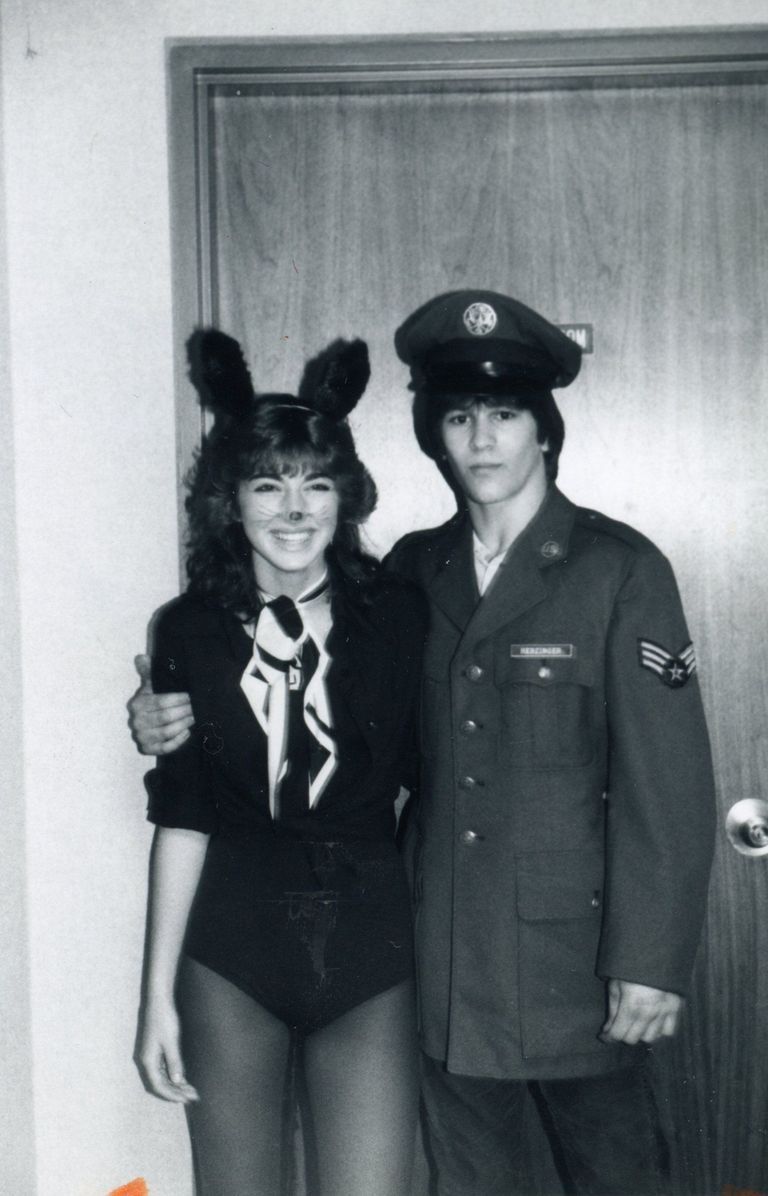          Halloween: Lisa Patuto and Mark Herzinger at Recreation Department Halloween Dance, 1982 picture number 1
   