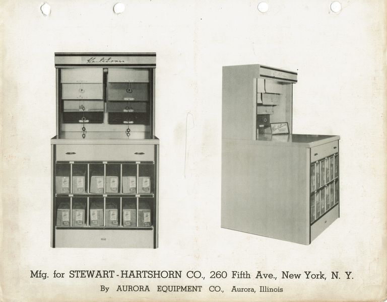          Hartshorn: Roller Shade Display Cabinet for Stewart Hartshorn Company picture number 1
   