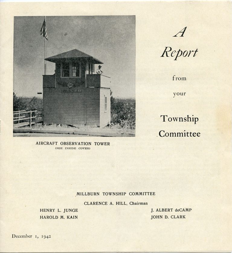          Millburn Township Committee Report and Letters, 1942 picture number 1
   