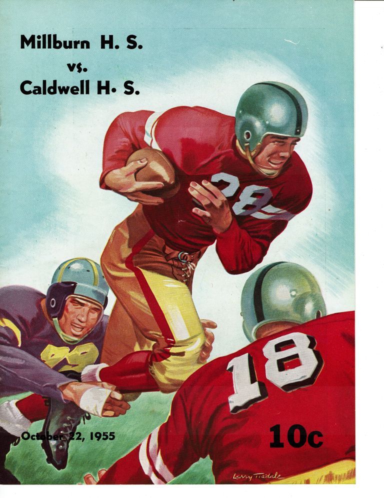          Football: Millburn vs. Caldwell October 1955 Program picture number 1
   