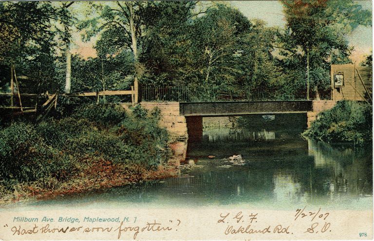          Maplewood: Millburn Avenue Bridge, Maplewood, 1907 picture number 1
   
