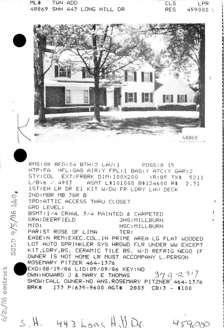          443 LONG HILL DRIVE picture number 1
   