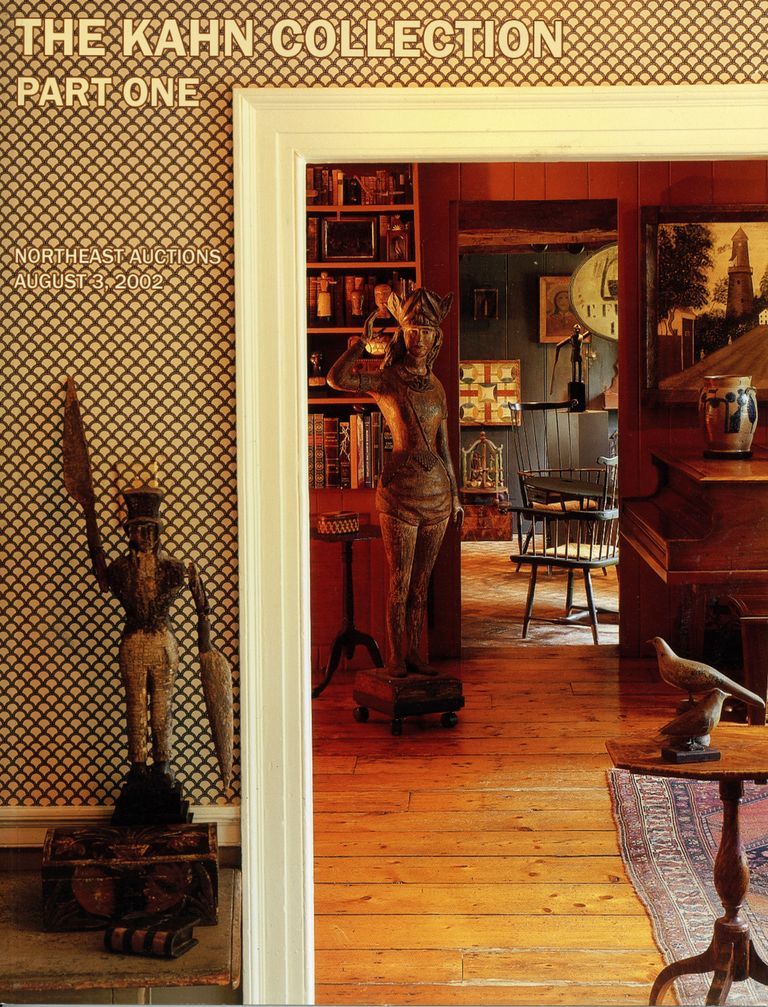          Cover image shows the Kahn collection as it appeared inside their home at 155 Millburn Avenue.
   