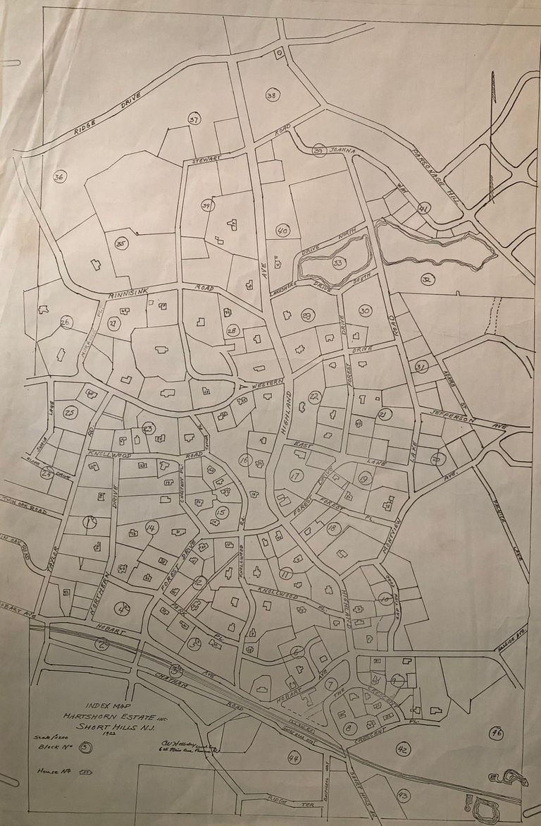          Map: Index Map of Hartshorn Estate Inc., 1922 picture number 1
   