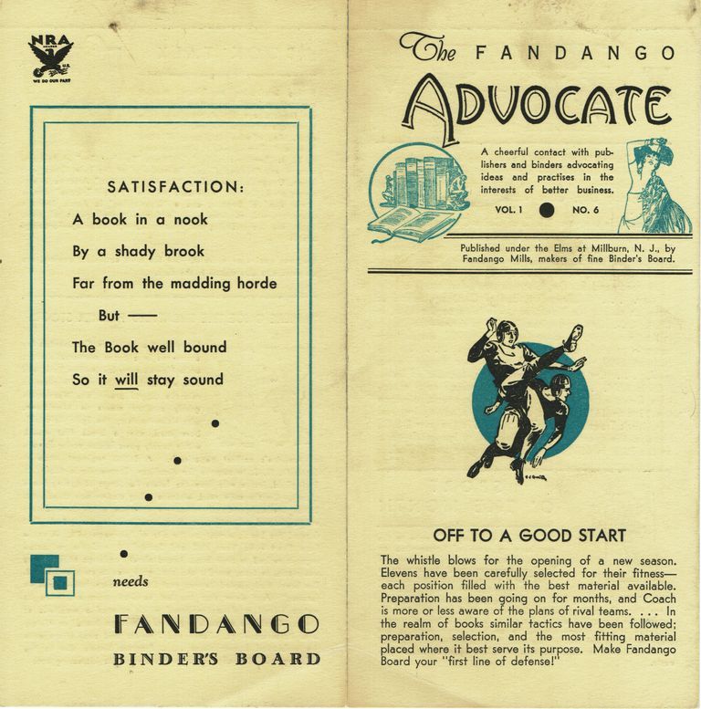          Fandango Mills Publication, The Fandango Advocate, c. 1933-5 picture number 1
   