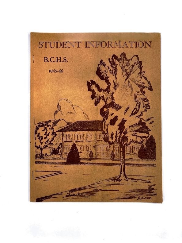 *Click on image for content.: MS.4 - Box 1 of 8; ff 24/54: "Student Information, B. C. H. S., 1945-46"