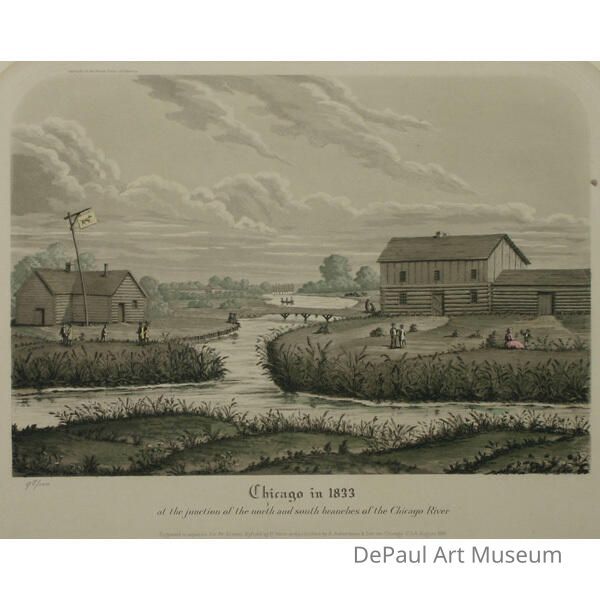 1833, Junct of the North & South branches of the Chicago River