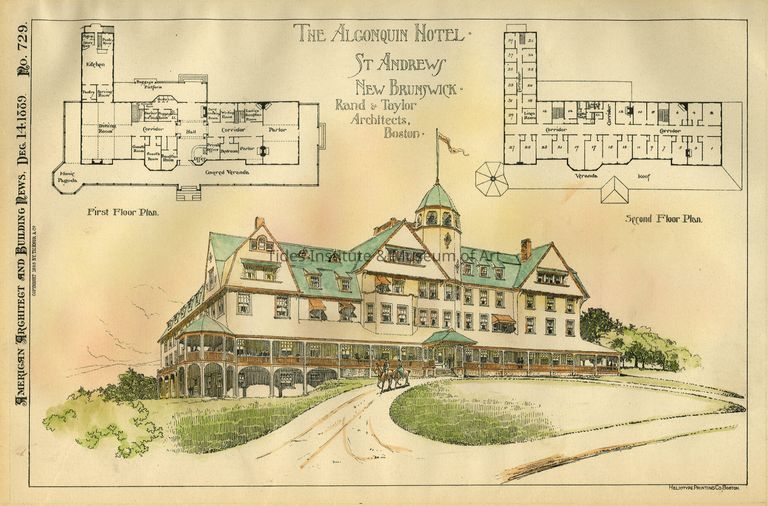 Algonquin Hotel | St. Andrews, New Brunswick | Rand & Taylor [Architect, Boston] | 1889