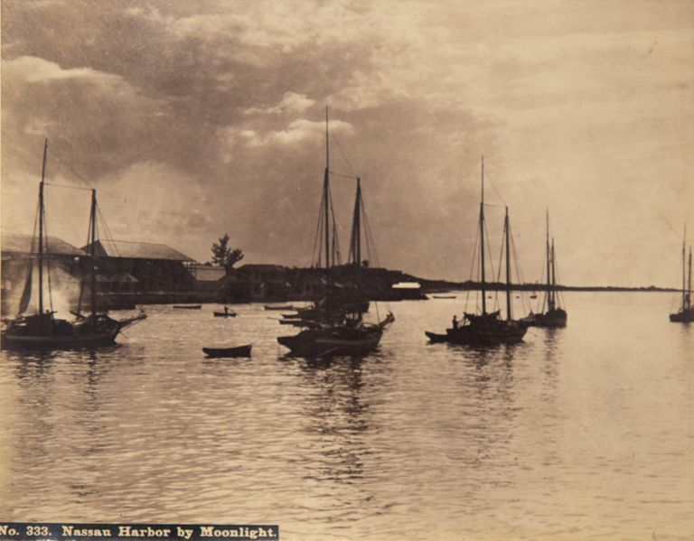nassau Harbour by Moonlight (print 333) picture number 1