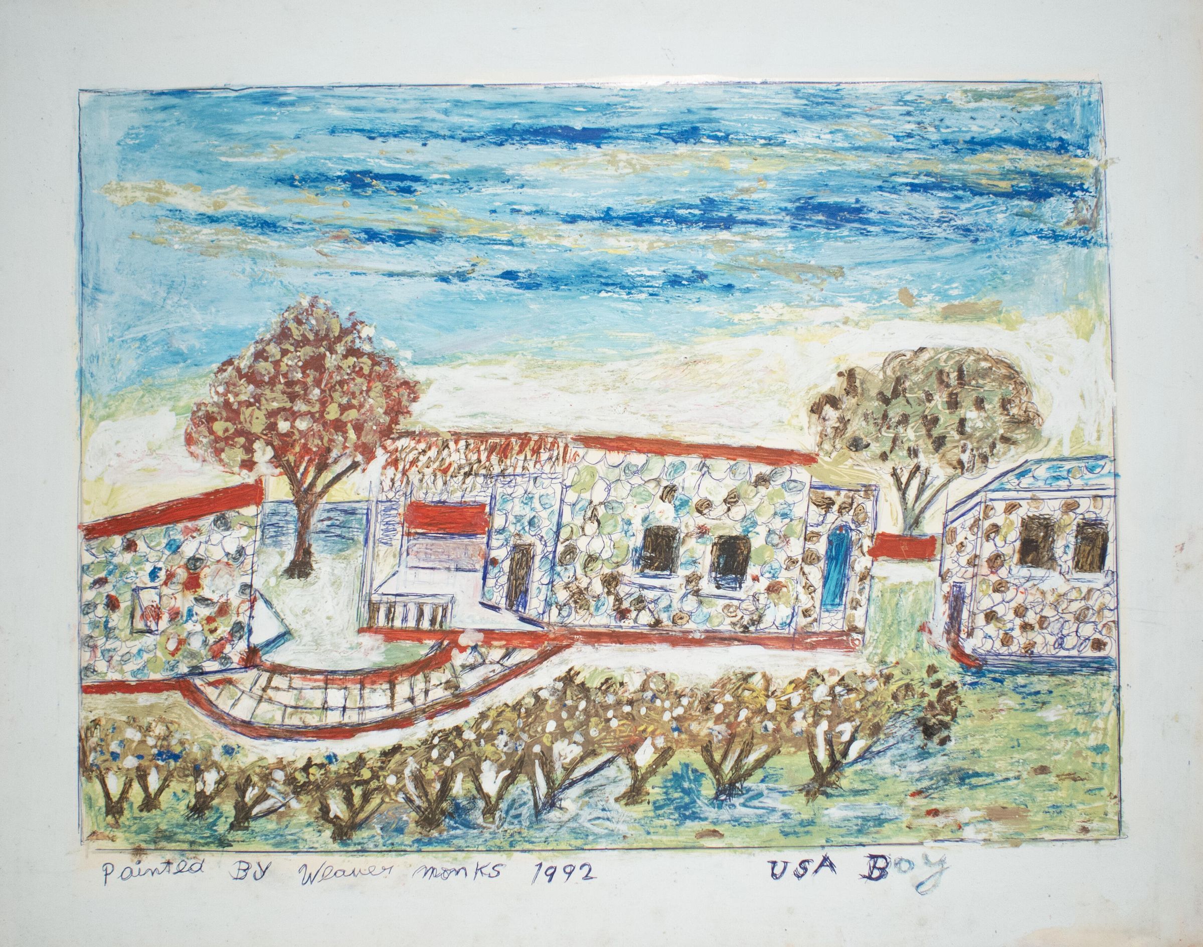 Untitled (Three Buildings Two Trees) picture number 1