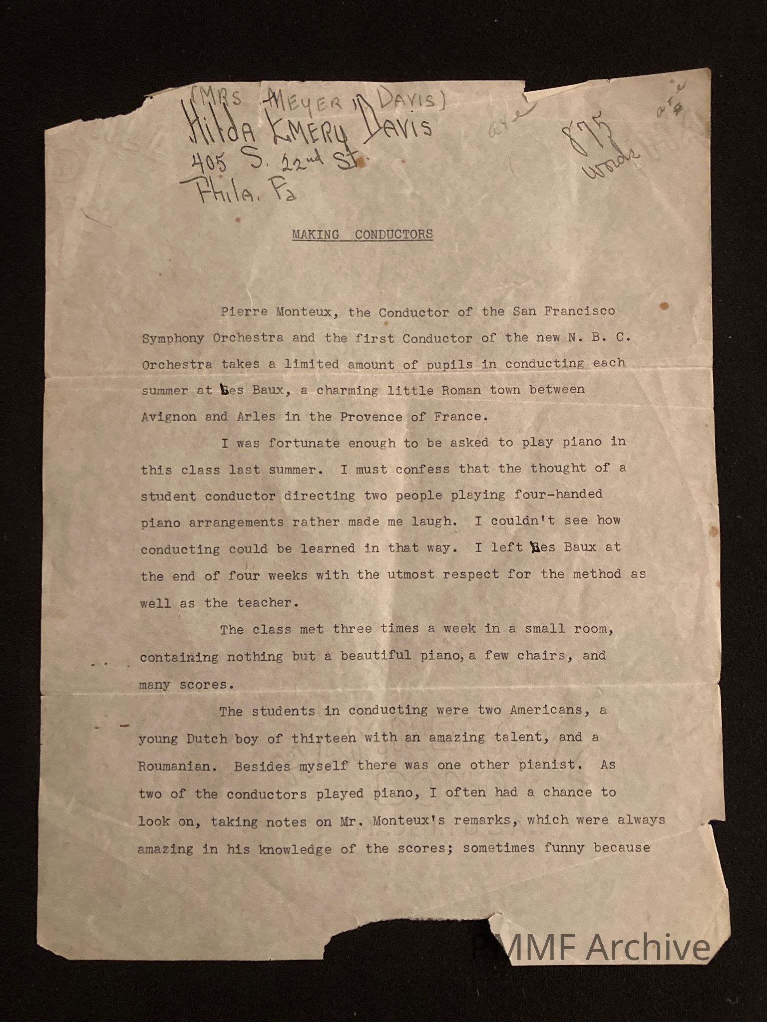 Historic Documents