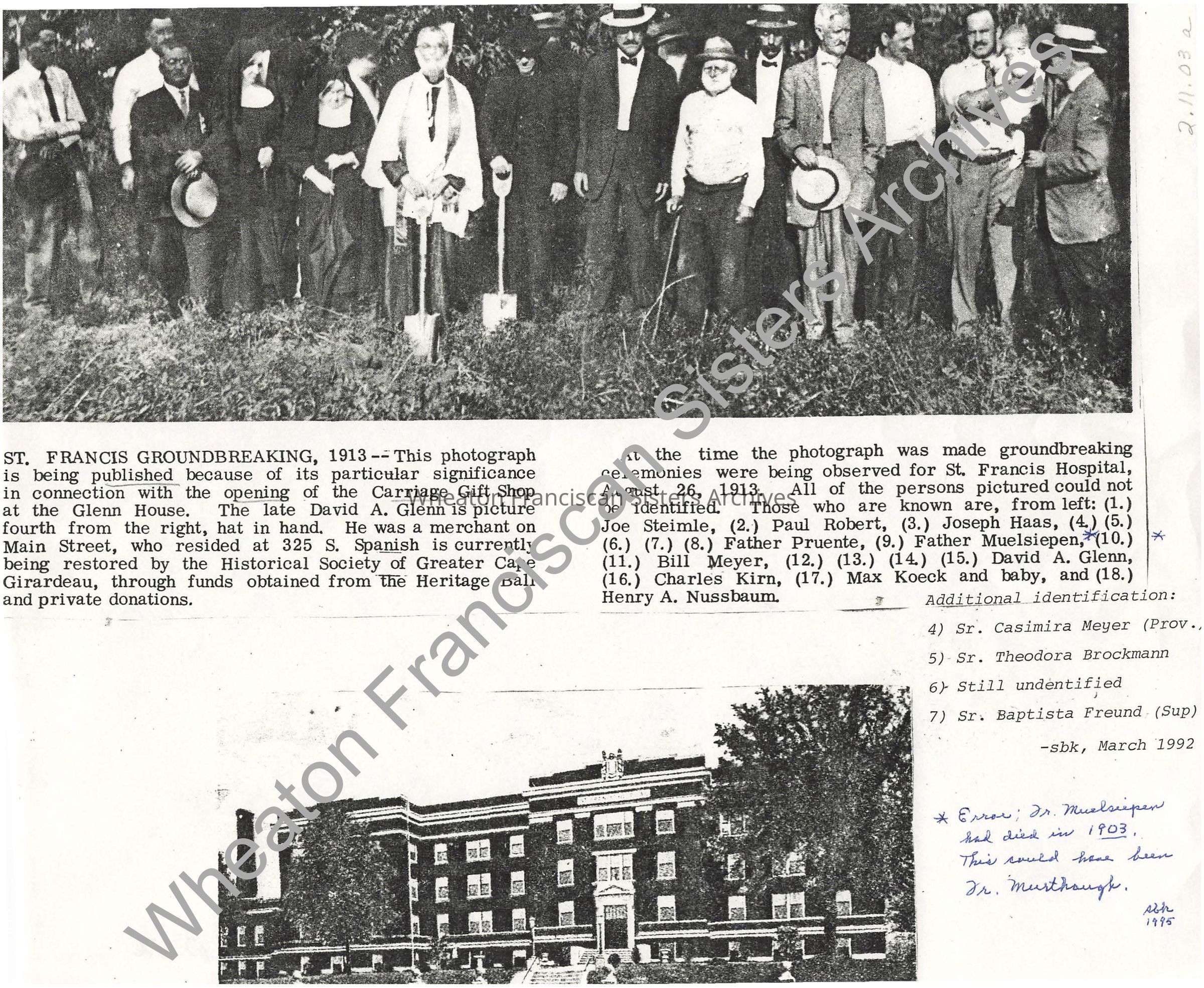 St. Francis Hospital Newspaper Article: PDF, Watermarked