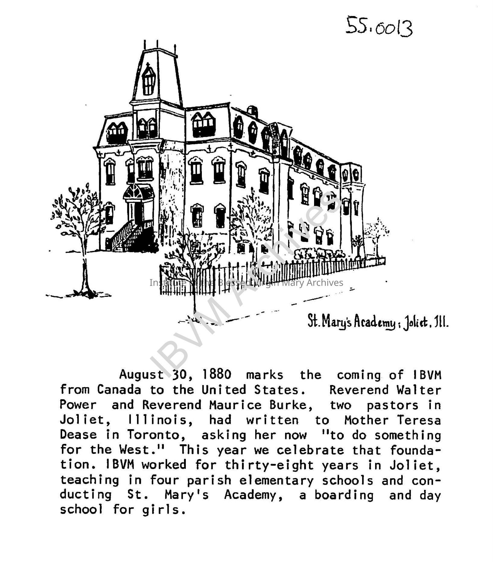 History of St. Mary's Academy: PDF, Watermarked