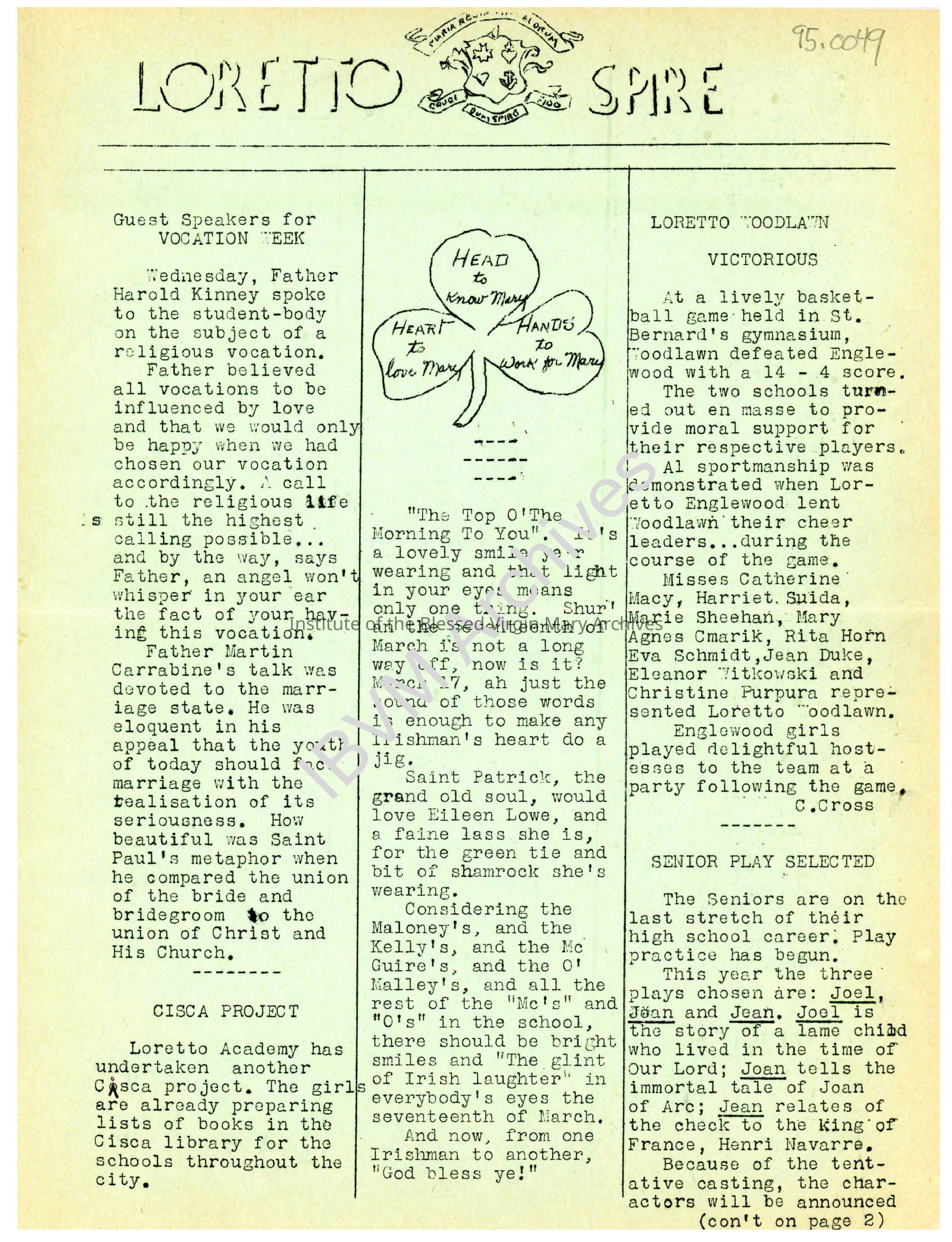 Loretto Spire: PDF, Watermarked