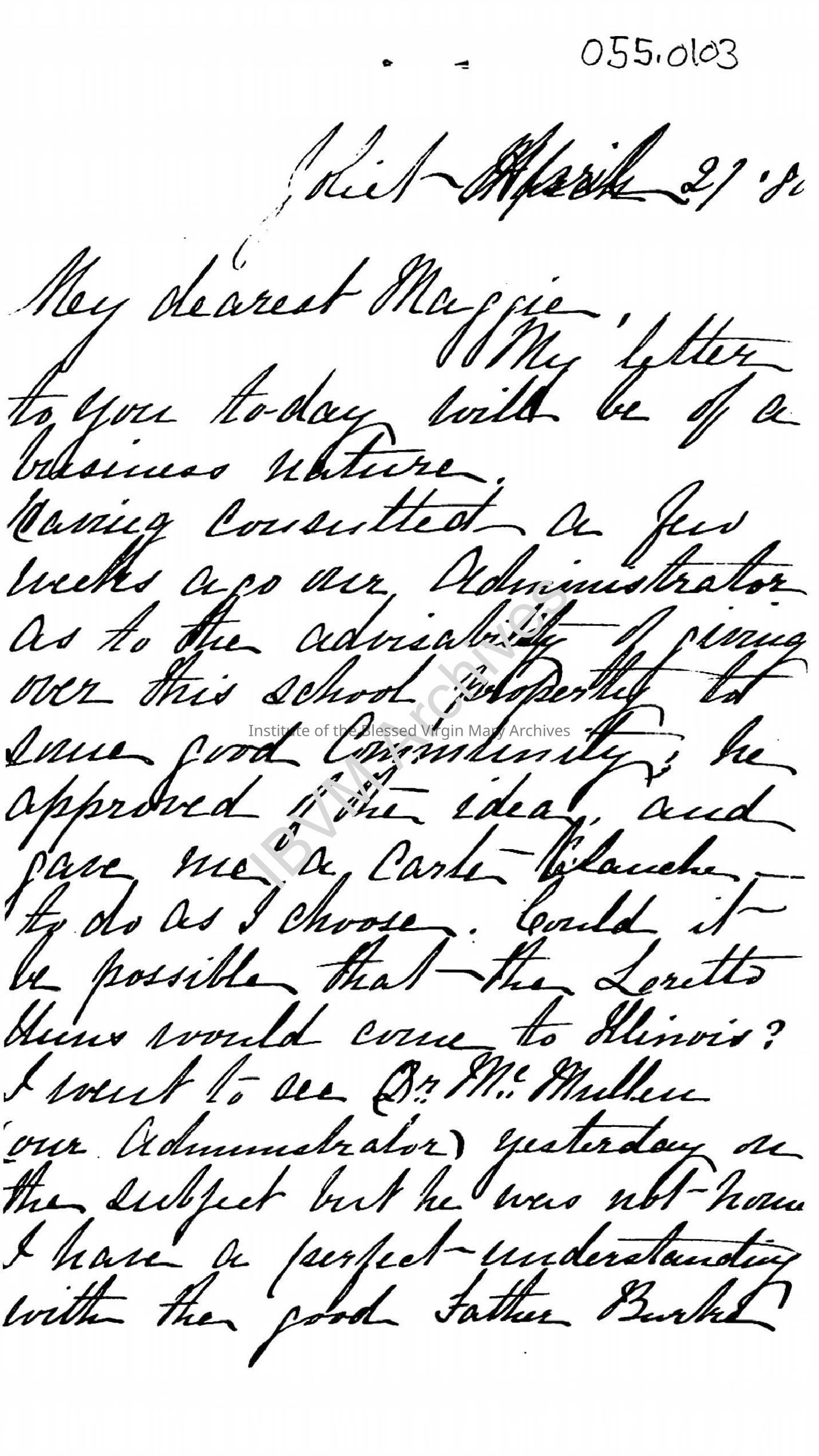 Letter from Reverend W. H. Power: PDF, Watermarked