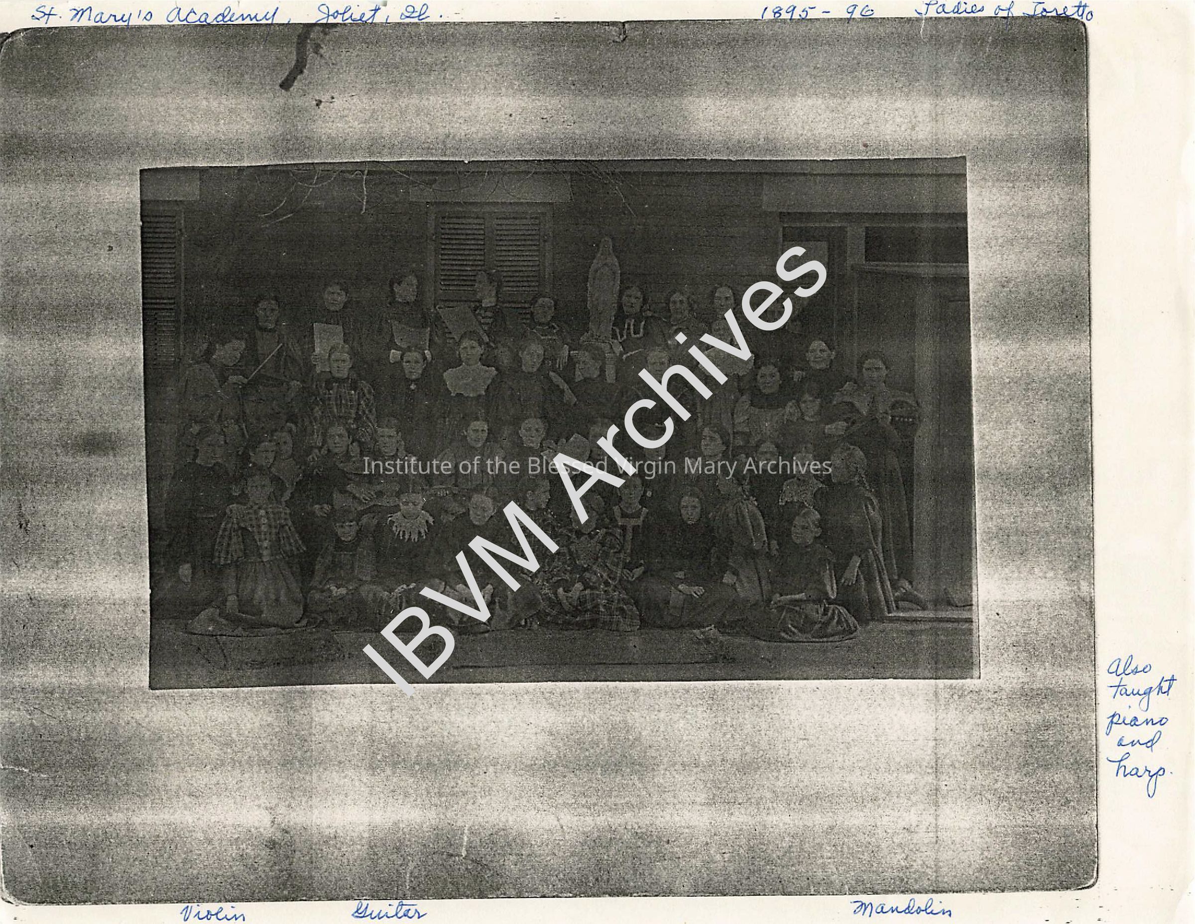 St. Mary's Academy, 1895 - 1896: PDF, Watermarked