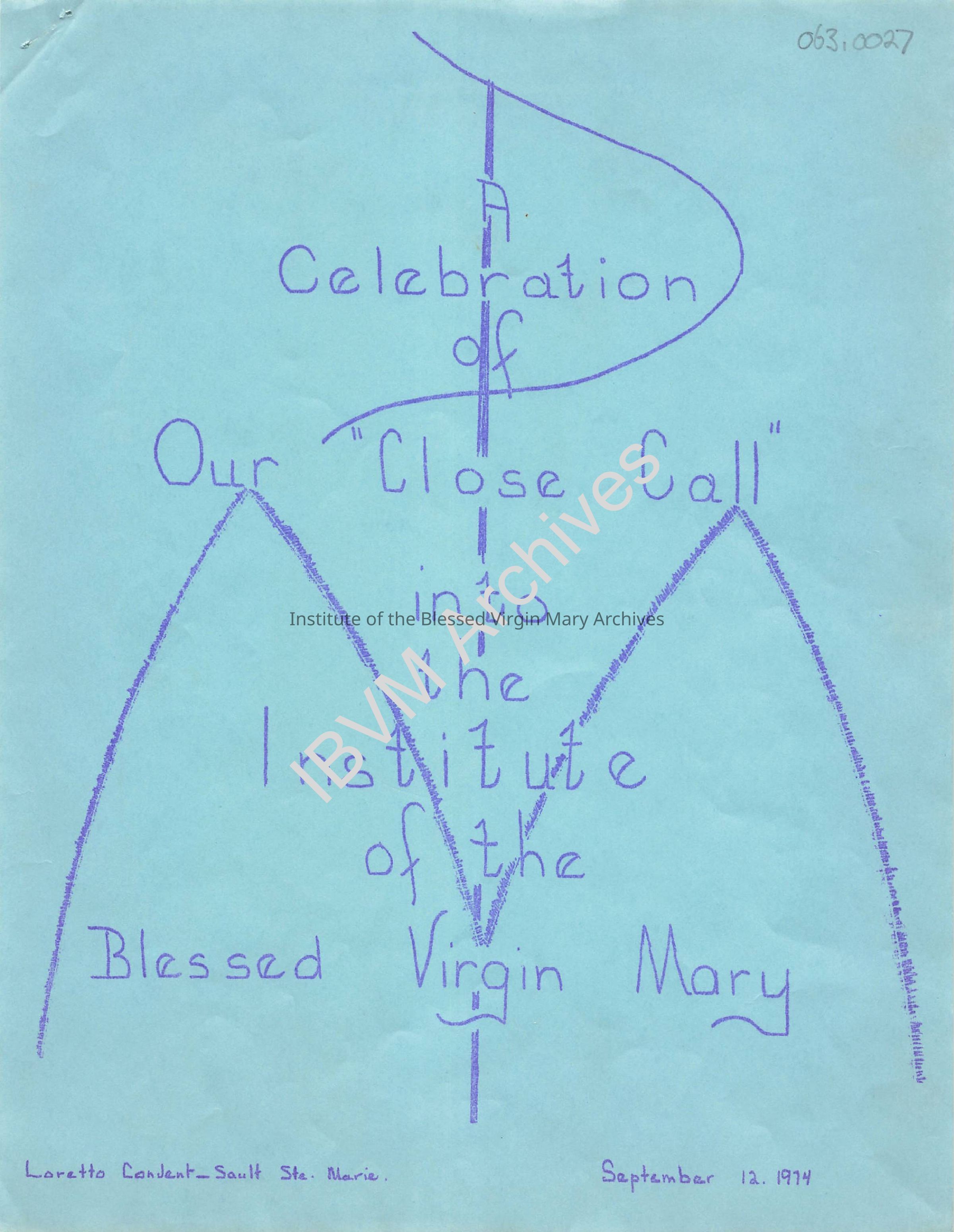 A Celebration of Our “Close Call” into the IBVM: PDF, Watermarked