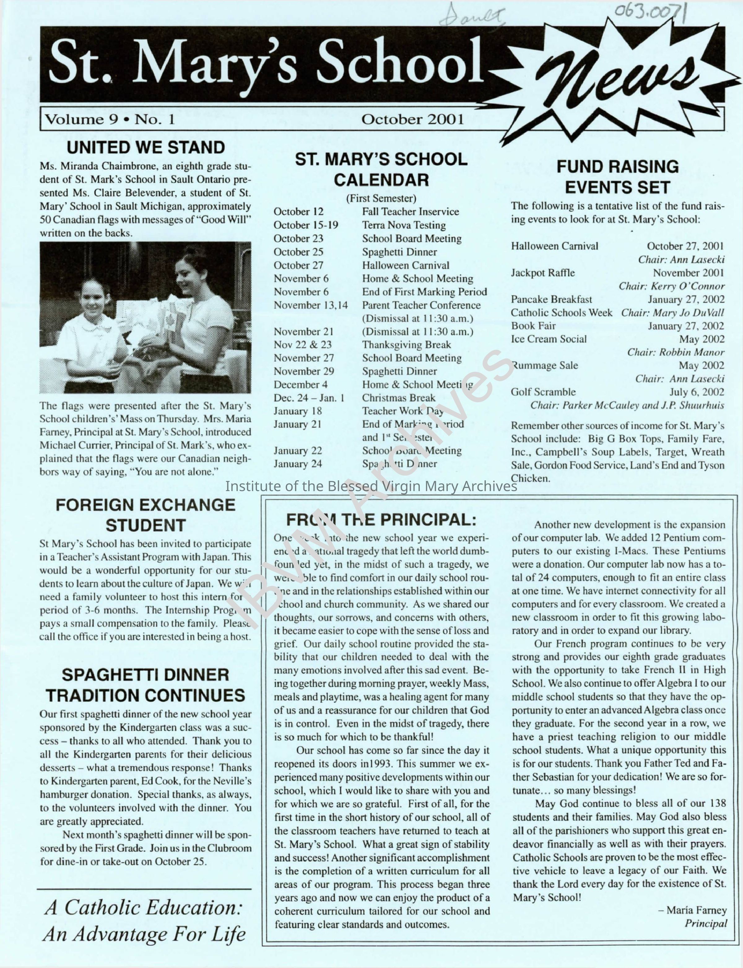 St. Mary’s School News: PDF, Watermarked