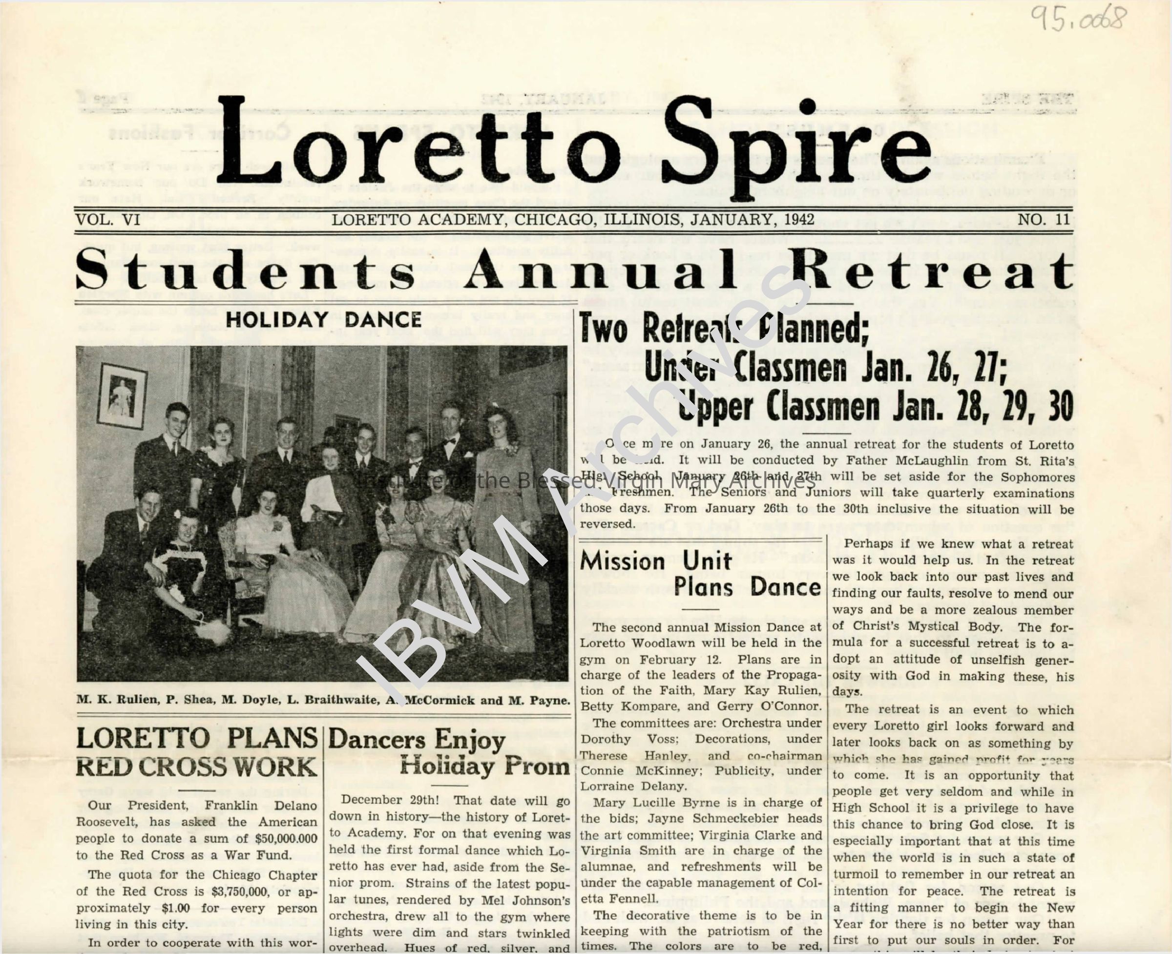 Loretto Spire, Volume VI No. 11, 1942: PDF, Watermarked