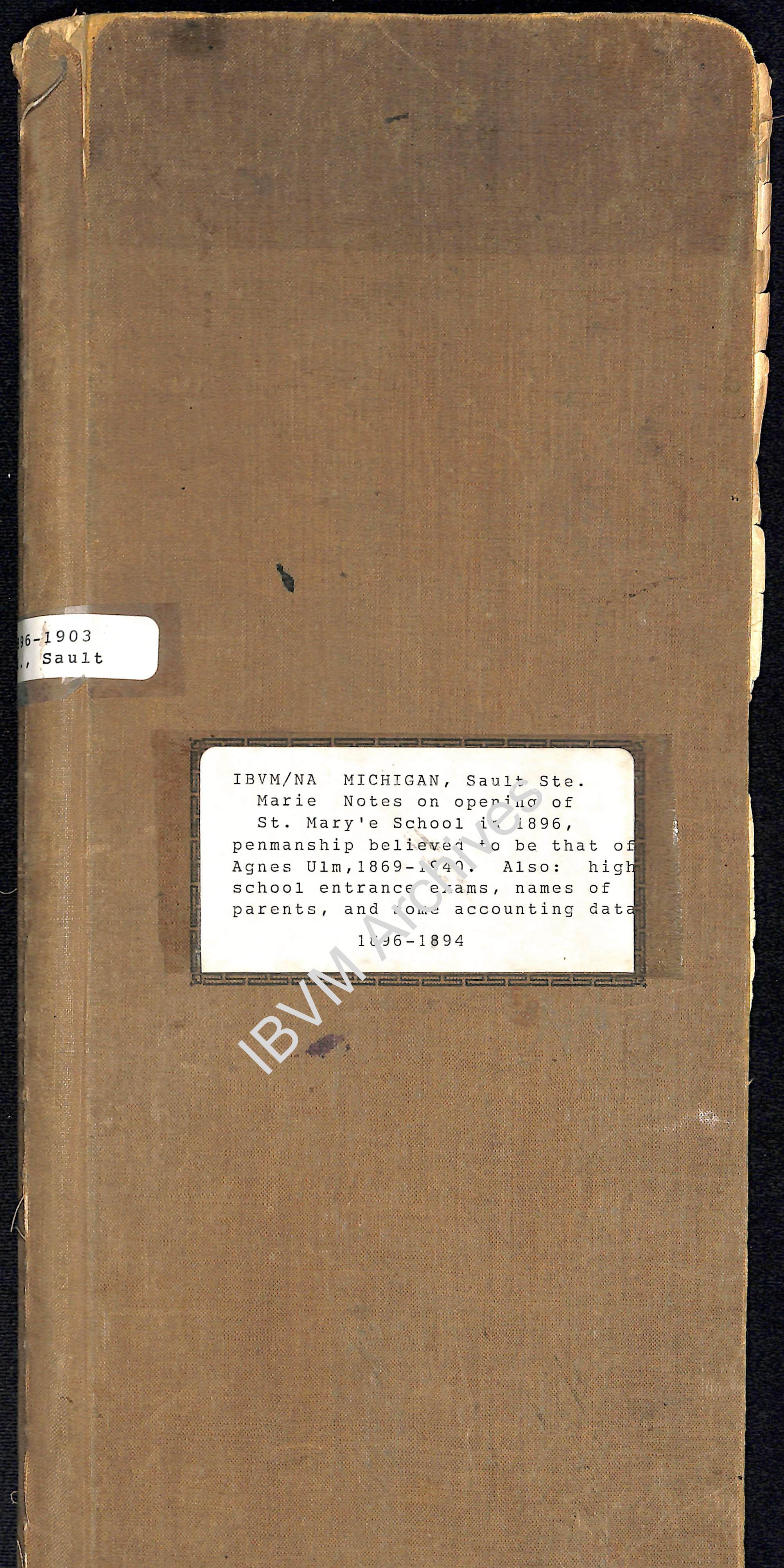 Sault Ste. Marie Ledger, 1896 - 1904: PDF, Watermarked