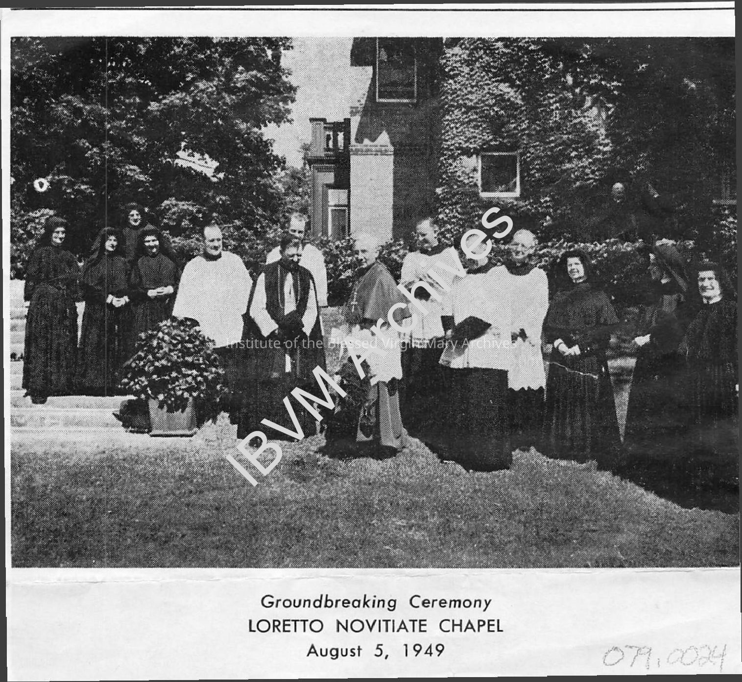 Groundbreaking Ceremony for the Loretto Novitiate Chapel: PDF, Watermarked