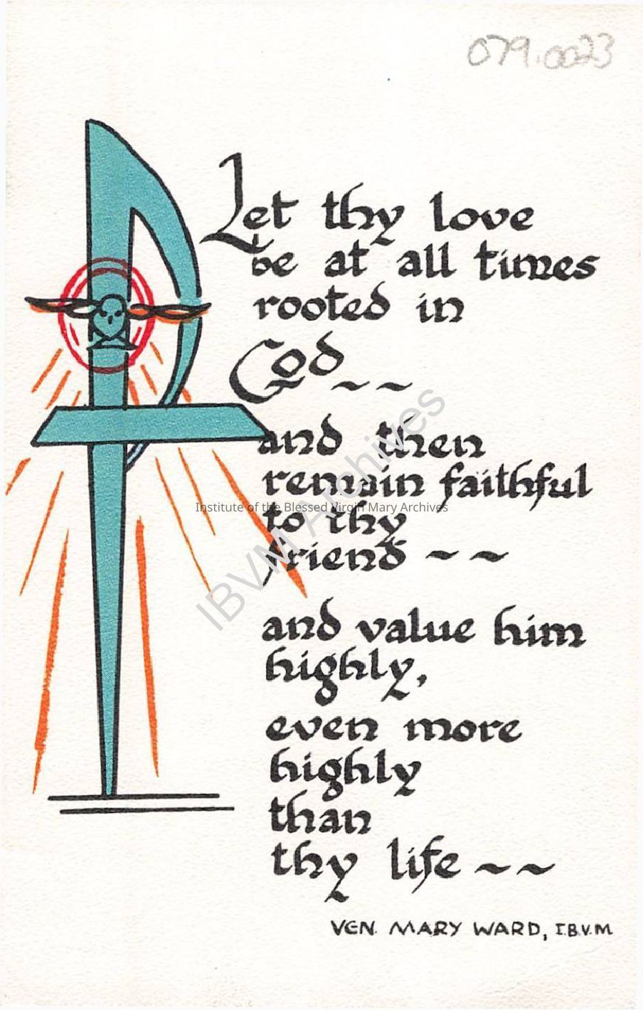 Mary Ward House of Studies Prayer Card: PDF, Watermarked